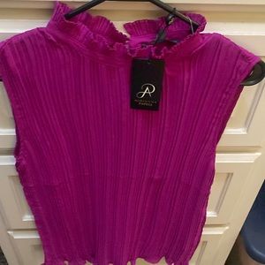 NWT Adrianna Papell fushia blouse